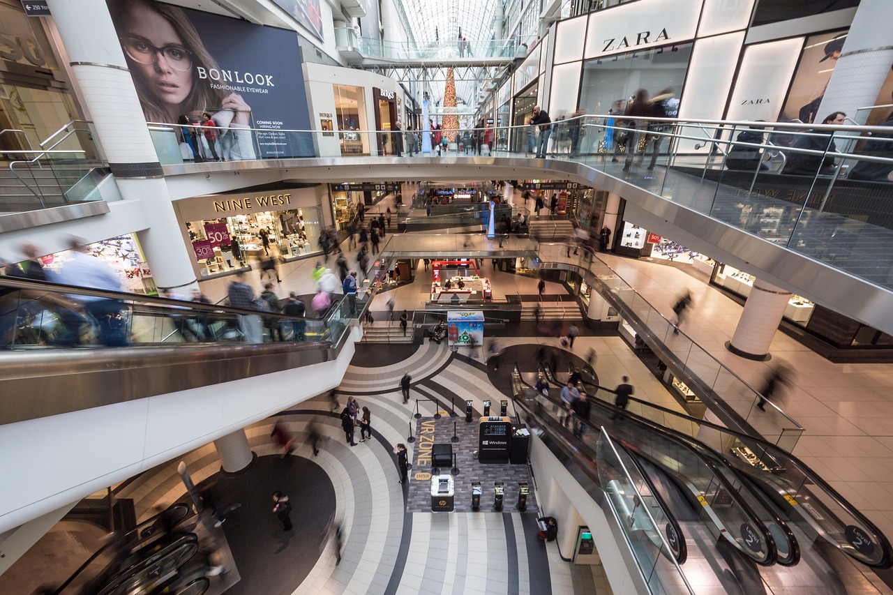 Franquicias en un Centro Comercial